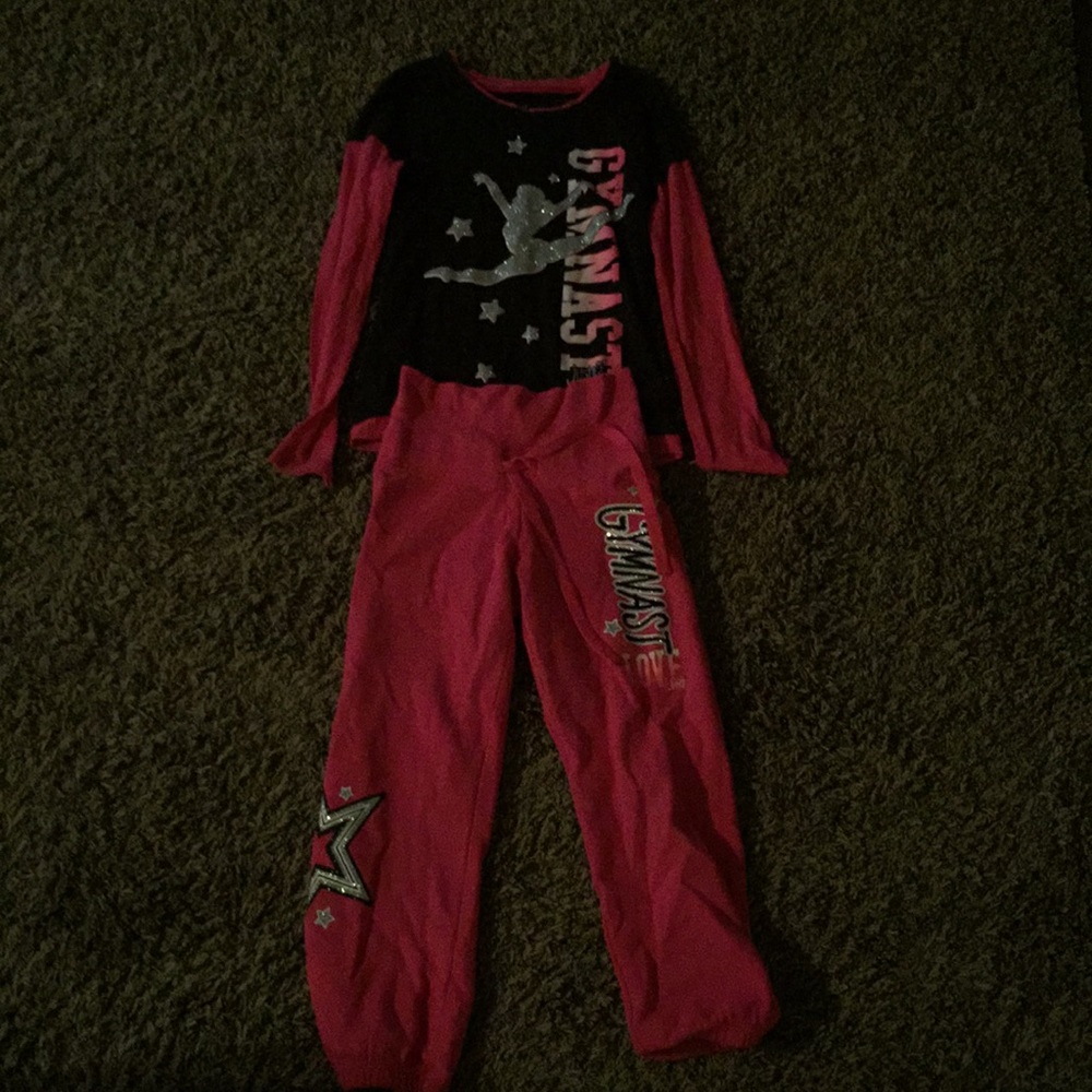 Gymnast sweat suite outfit. Sold together
